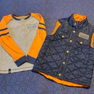 Lucky Brand Quilted Vest and Matching Shirt